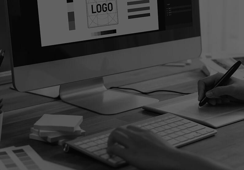 Image showing a close up of a logo design in progress